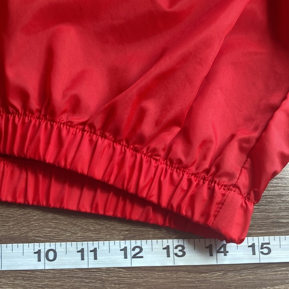 Vintage Spalding Jacket Mens Medium Red Blue Full Zip Pockets Track Windbreaker - Picture 9 of 9